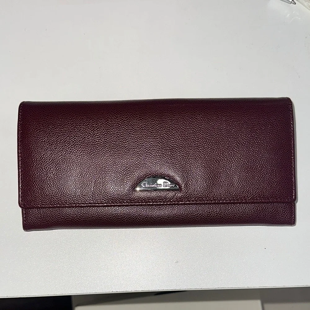 Dior Burgundy Wallet